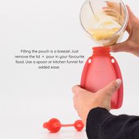 Maccie Refillable Food Pouch - Raspberry Pink